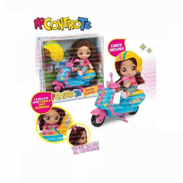 Me Contro Te Giochi Preziosi Mini Doll 12 Cm Sofi In Scooter, Multicolore, MEC29000