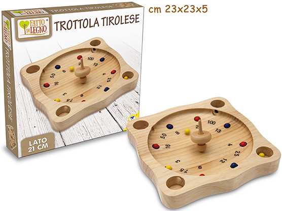 Teorema 40521 - Trottola Tirolese In Legno