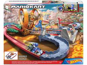 Hot Wheels- Mario Kart Castello Di Bowser, Pista Per Macchinine Giocattolo Per Bambini 3+Anni, GNM22