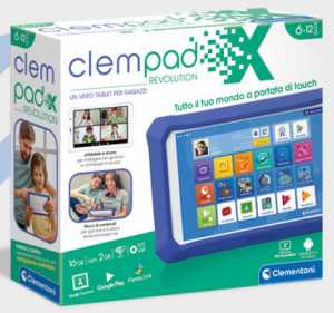 Clementoni X Revolution, Bambini-Tablet Clempad 6-12 Anni, 8 Pollici, Android 11, 16 GB Di Memoria, WiFi, Tante App Preinstallate, Versione In Italiano, Multicolore, 16628