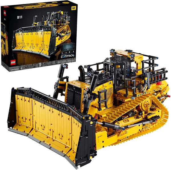 LEGO Technic Bulldozer Cat® D11 Controllato Da App, Set Per Adulti, Telecomandata, Veicoli Da Cantiere, 42131