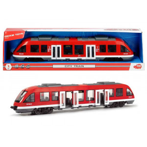 Dickie Toys- Tram, Rosso, 203748002