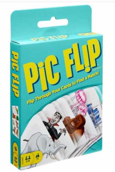 Mattel Pic Flip, 110 Carte Da Gioco Da Abbinare Fra Loro, Giocattolo Per Bambini 7+ Anni, GKD70